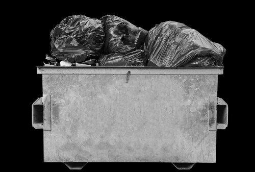 Crew preparing a large commercial clear-out in Watford